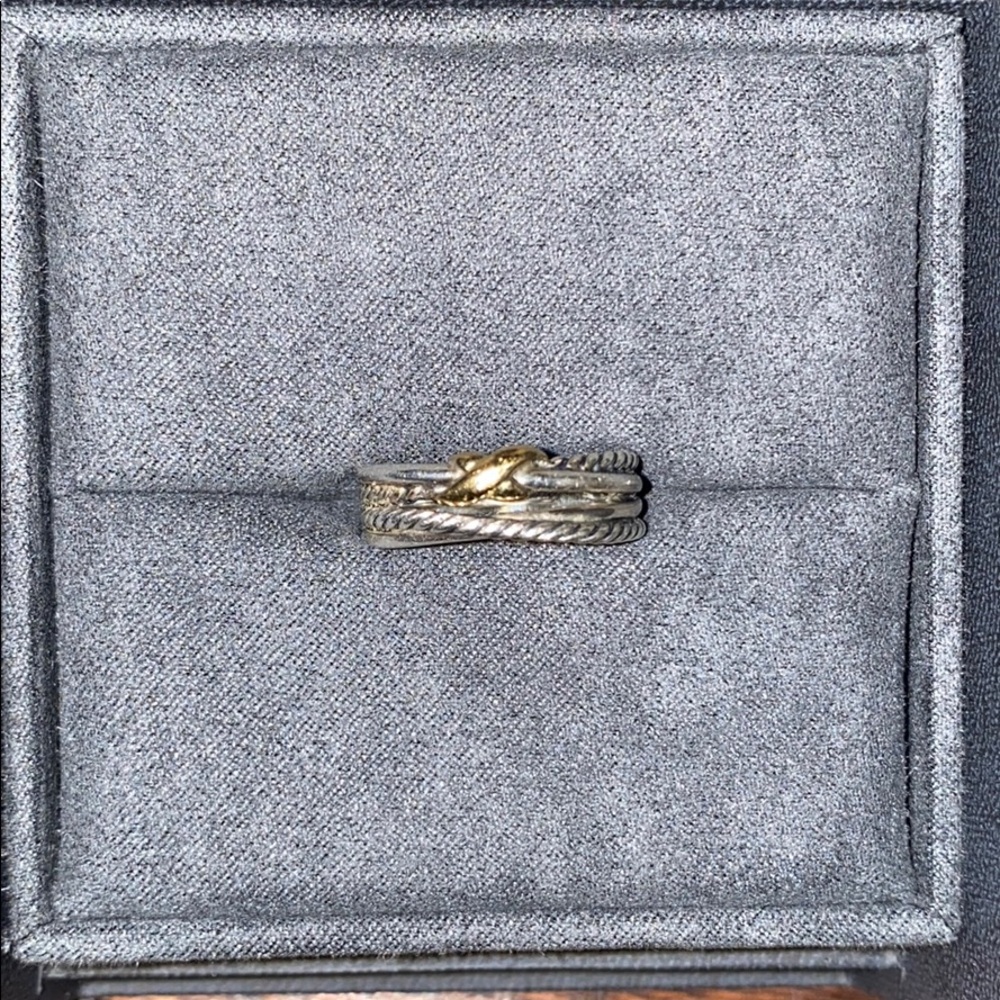 David Yurman Crossover Ring with 18kt gold